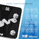 image 3 of Get Fit Smart Bathroom Scales - Monitor Weight Loss Digital Body Weighing Scale - Connect to IOS/Android via Bluetooth, LCD Display & Automatic On/Off - Black