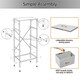 image 5 of Yaheetech Vertical Storage Organizer with 4 Drawers Dark Grey Grey | Light Grey