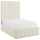 image 8 of 5ft King Size Ivory White,Ottoman Lift Up Storage Tall Headend Boucle Soft Fabric Upholstered Bed Frame