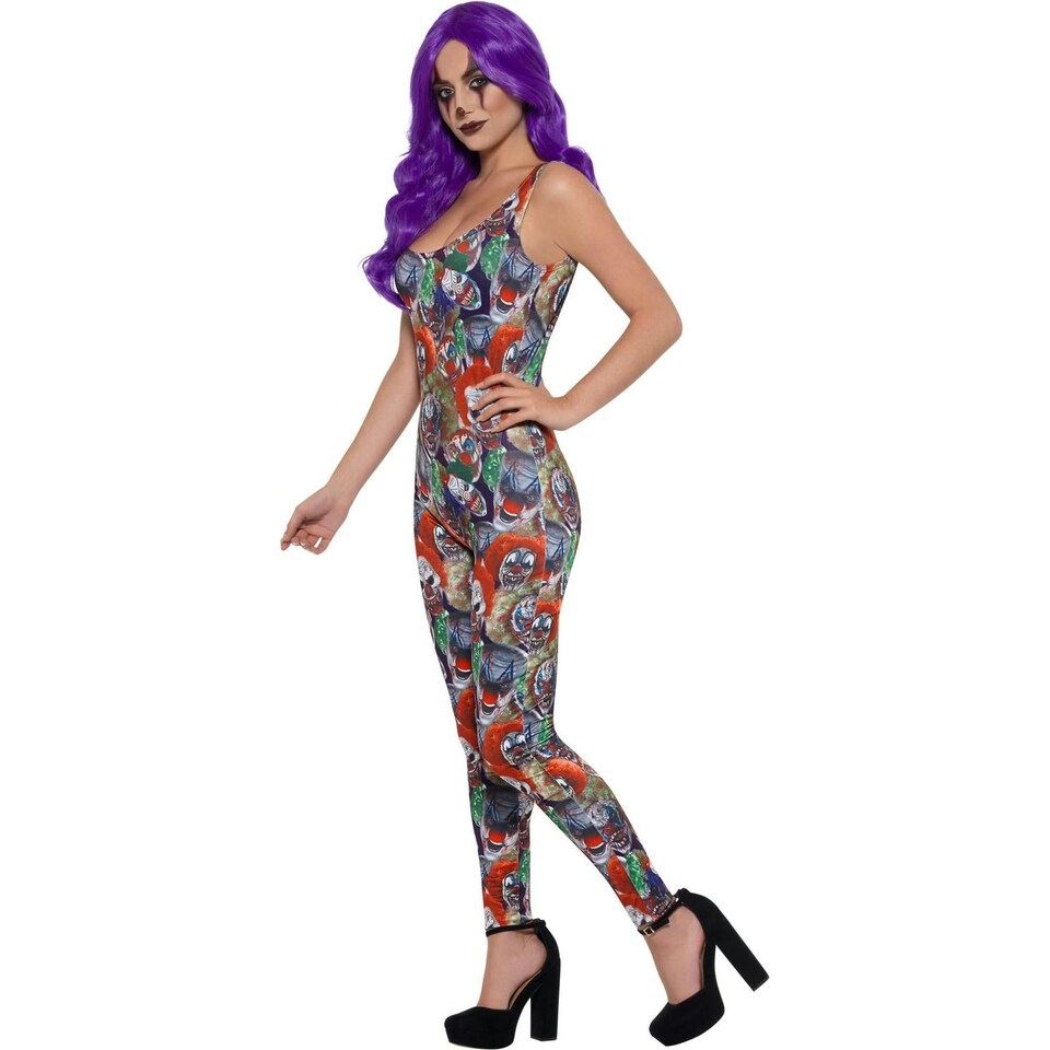 image 1 of Fever Womens/Ladies Creepy Clown Costume - Multicoloured - M M
