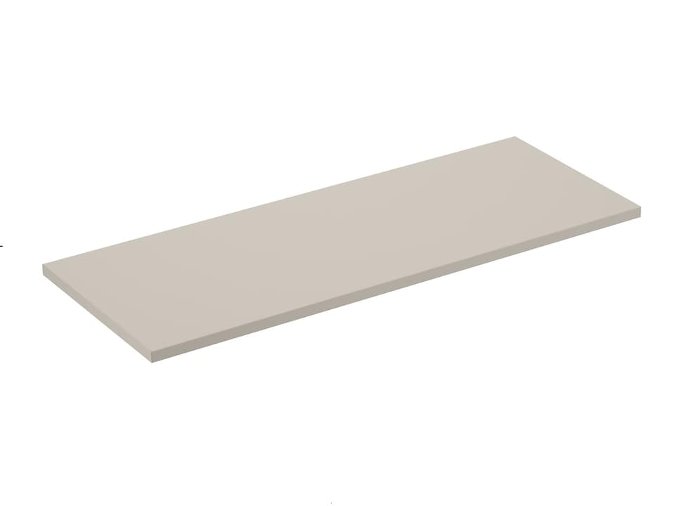image 1 of Double Vanity Unit 1200mm Bathroom Wall Cabinet Countertop Floating 4 Drawer Cashmere Beige Storage with Worktop Dalia