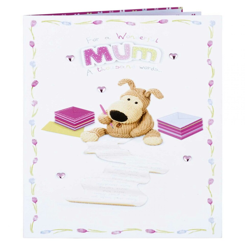 image 1 of Boofle Writing A Thousand Words Mum Mother's Day Card