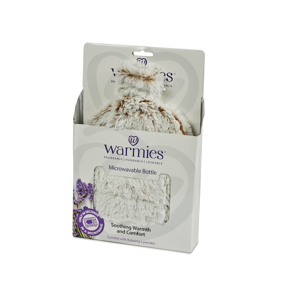 image 1 of Warmies Microwavable Bottle Marshmallow Beige