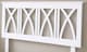 image 1 of 5ft King Size Pure White,Solid Wood Wooden Summer Headboard Bedhead