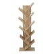 image 1 of Living and Home Wooden Tree Bookshelf Display Rack 9 Shelf- Brown