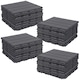 image 1 of URBNLIVING Interlocking Garden Deck Tiles | Multi | Anthracite | 36 Tiles