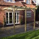 image 3 of Wall Mounted Garden Pergola 3 Post - L420 x W420 x H270 cm - Light Green