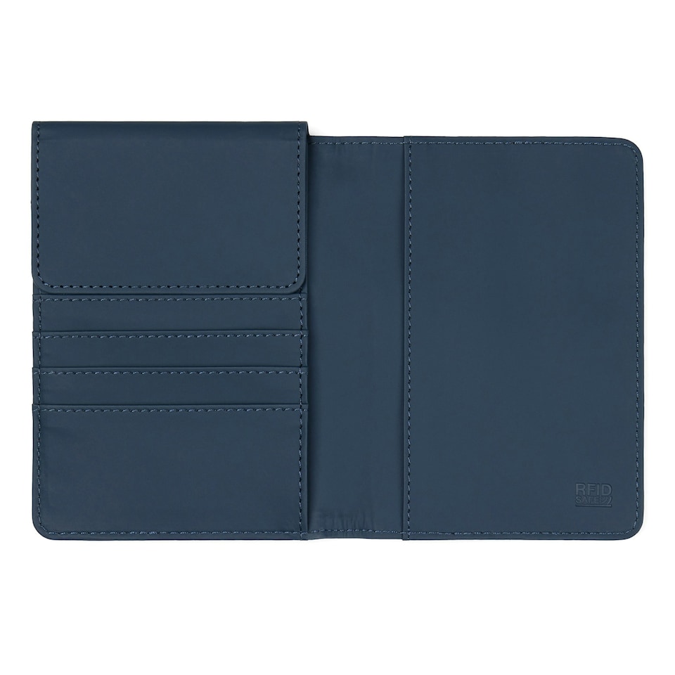 image 1 of Vinga Baltimore RFID Passport Cover - Navy - One Size | Blue