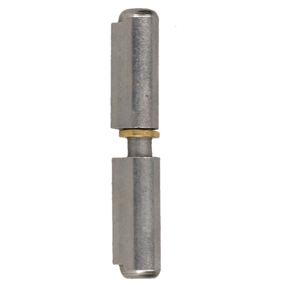 image 1 of Lift Off Bullet Hinge Weld On Brass Bush 10x60mm Heavy Duty Door Hatch 4PK Silver