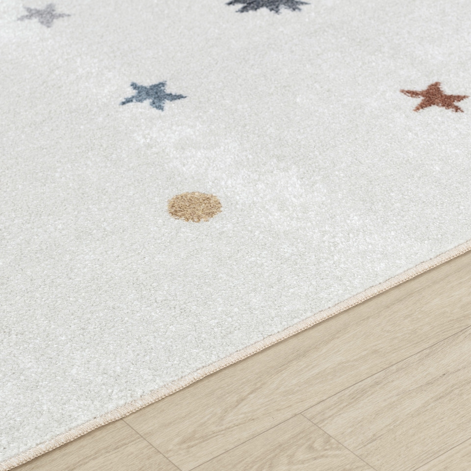 image 1 of LIVABLISS Lillian-Kids Washable Rug 120 x 170 cm | Beige Orange Green Grey