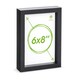 image 1 of Nicola Spring A5 (6 x 8") Photo Frame - Black - 3D Photo Frame Picture Frame Box Portrait Display Case (23.5 x 17cm)