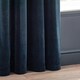 image 3 of Yard Heavy Chenille Velvet Navy Eyelet Curtains 168 x 137cm