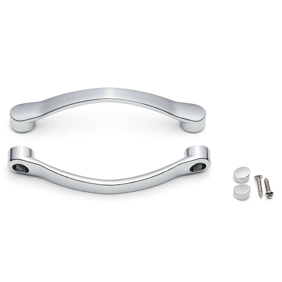 image 1 of 1 x Shower Part Handle Shower/Bath Door Chrome Effect 127mm distance L4