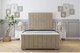 image 1 of Sloomy California Almond Coniston Bed Frame With Mattress With 50" Upholstered Headboard 3' Single