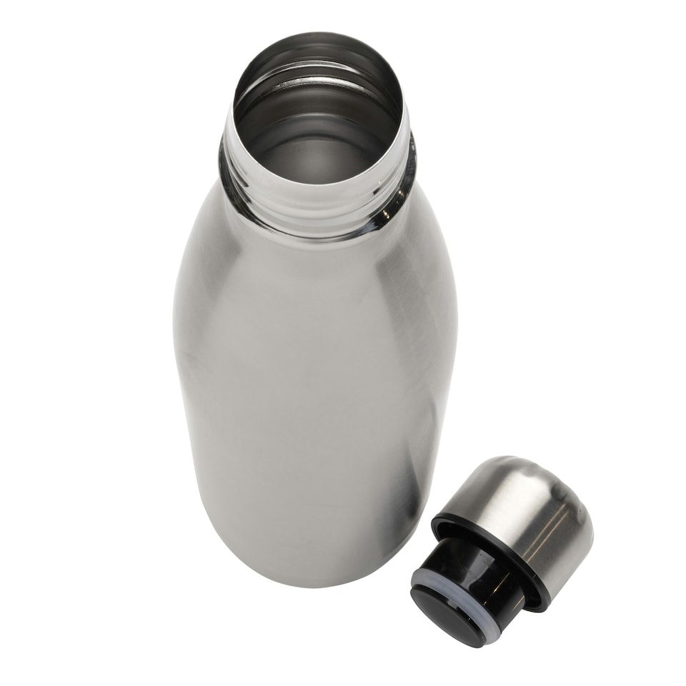 image 1 of XD Collection Eureka Recycled Stainless Steel 500ml Water Bottle - Silver - One Size | Silver | One Size