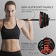image 6 of SPORTNOW 20kg Adjustable Barbell Weights Set for Home Gym Strength Training Black