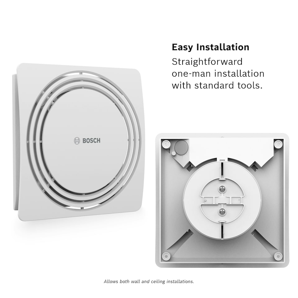 image 1 of Bosch Silent Bathroom Fan 1900 W100 - Light Switch Activated Bathroom Fan