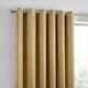 image 3 of Fusion Strata Eyelet Curtains Ochre