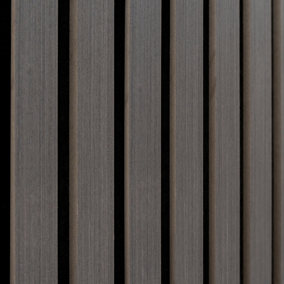image 1 of Acoustic Slat Wall Panel – Anthracite Grey