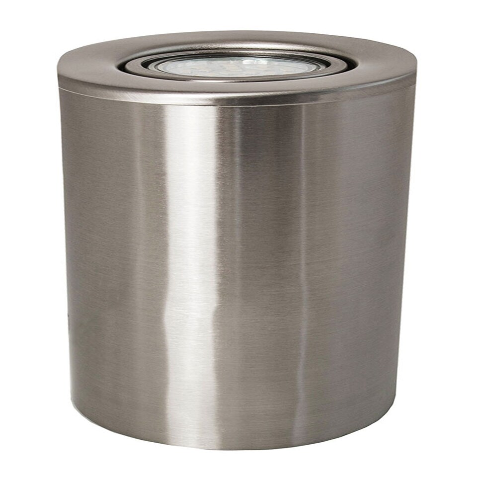 image 1 of Satin Chrome GU10 Floor or Table Lamp Uplighter with Tilt Capability | Silver