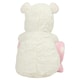 image 2 of Mumbles Hippo With Printed Fleece Blanket - White/Pink - One Size