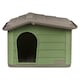 image 3 of URBNLIVING Plastic Dog House Outdoor Pet Kennel Shelter | Multi | Green | S | 1
