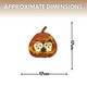 image 3 of Marco Paul Autumn Pumpkin Ornament with Owls Fall Decoration 17cm