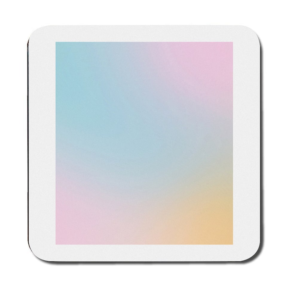 image 1 of Set of 12 Placemats and Coasters With Designer Artwork and Wood Bottom