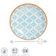 image 3 of Nicola Spring Hand-Printed Sauce Dishes - 10cm - Orange - Pack of 3 Orange