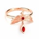 image 1 of Harry Potter Sterling Silver Fawkes Rose Gold Plated Ring Size L HPSR0113-L