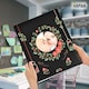 image 4 of ARPAN 6x4 Photo Album 200 Photos Slip In Picture Storage Book with Front Cover Window Plastic Jacket and CD/DVD Pocket | Black | Black Floral
