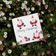 image 2 of Posing Santas - Plantable Wildflower Seed Christmas Cards - 5 Pack