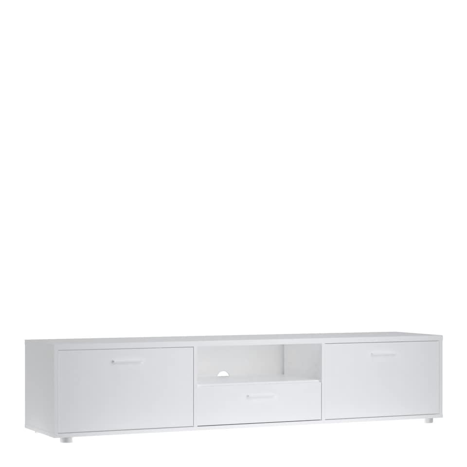 image 1 of Media TV Unit with 2 Doors 1 Drawer 177cm White