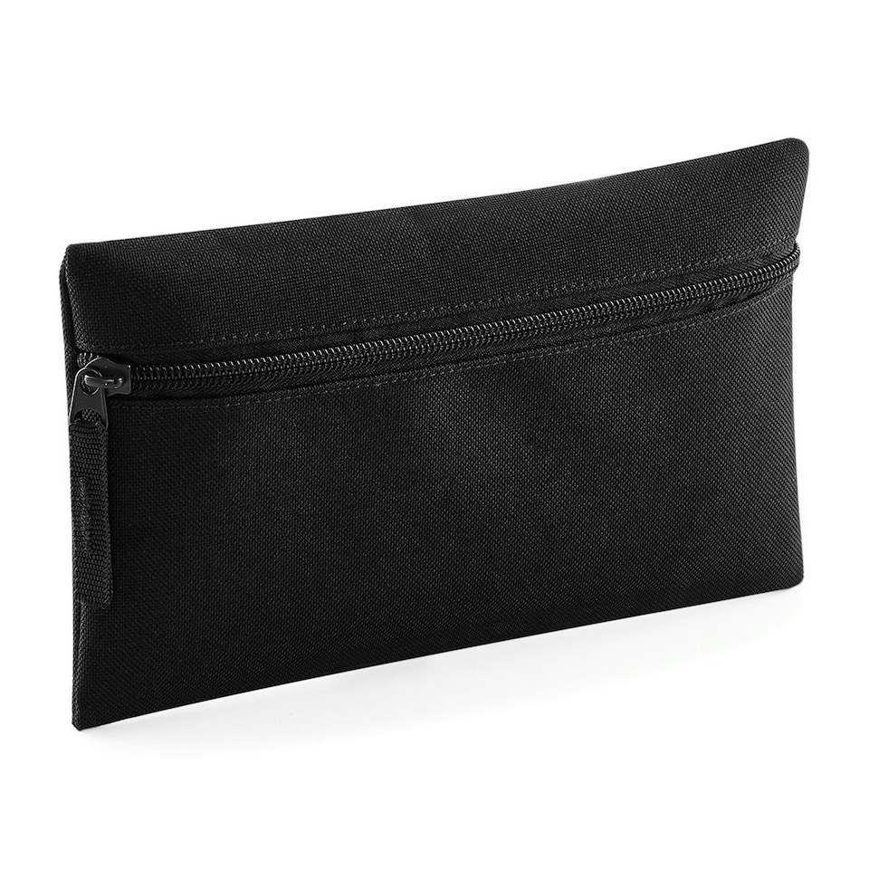 image 1 of Quadra Classic Zip Up Pencil Case - Black - One Size