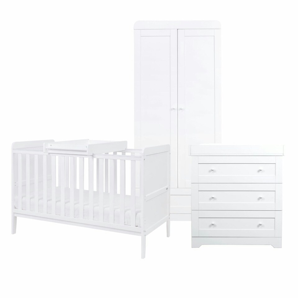 image 1 of Tutti Bambini Rio 3pc Room Set - White
