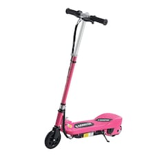 HOMCOM Foldable Kids Electric Scooter, for Ages 7-14 Years, Pink
