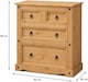 image 5 of Corona 4 Drawer Chest of Drawers 2 + 2 Solid Mexican Pine