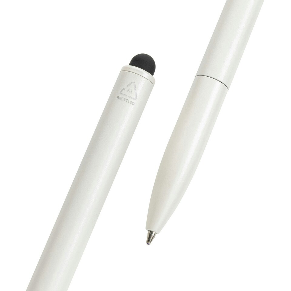 image 1 of XD Collection Kymi Recycled Aluminium Pen - White - 12.9cm x 1cm