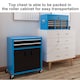 image 7 of HOMCOM Tool Chest, Metal Tool Cabinet on Wheels with 6 Drawers, Pegboard, Top Chest and Roller Cabinet Combo, 61.6 33 108cm, Blue | Blue | Black | 1