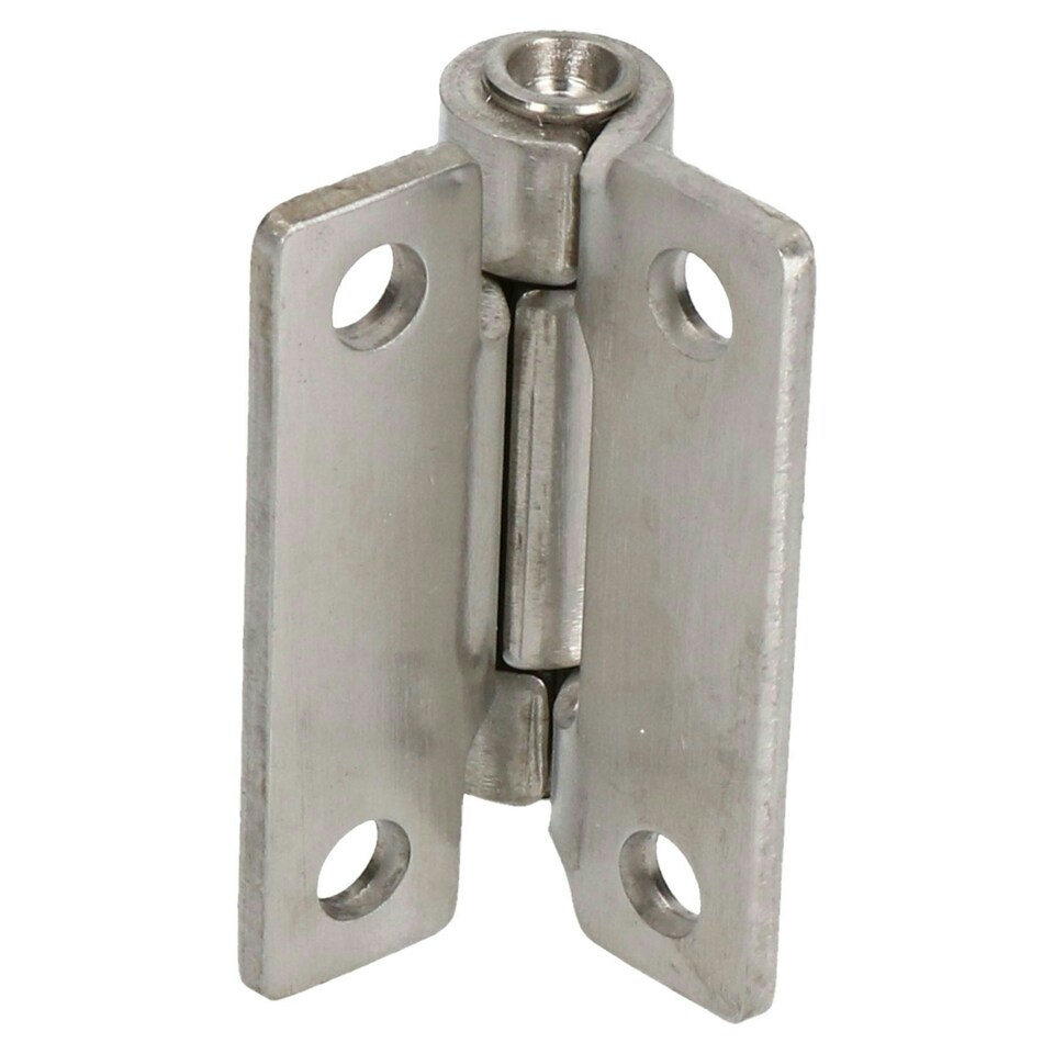 image 1 of Stainless Steel Pressed Hinge Heavy Duty 58x59mm Industrial Door Hatch Locker Silver