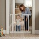 image 7 of Safetots Curved Top Safety Gate, 98cm - 107cm, Matt White, Pressure Fit Stair Gate, Baby Gate for Doors Hallways and Spaces, Safety Barrier, Easy Installation