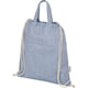 image 3 of Pheebs Polycotton Drawstring Bag - Heather Blue - One Size