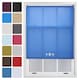 image 1 of FURNISHED Daylight Roller Blinds with Triple Round Eyelets Easy Install Cut to Size | Blue | Blue | (W) 90cm x (L) 165cm