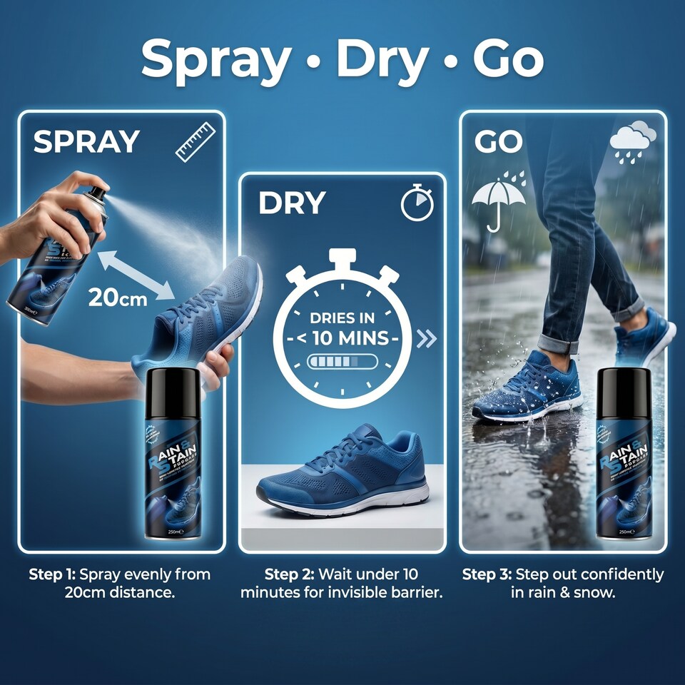 image 1 of Rain & Stain Protector Spray -By Crease Protect (Pack of one / 200ml)