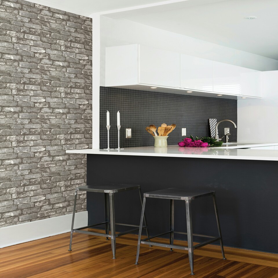 image 1 of A-Street Oxford Loft  Brickwork Taupe Wallpaper FD21259 Multi