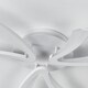 image 3 of Living and Home Unique V-Shaped LED Semi Flush Ceiling Light, 70cm Dia x 6.5cm H | White
