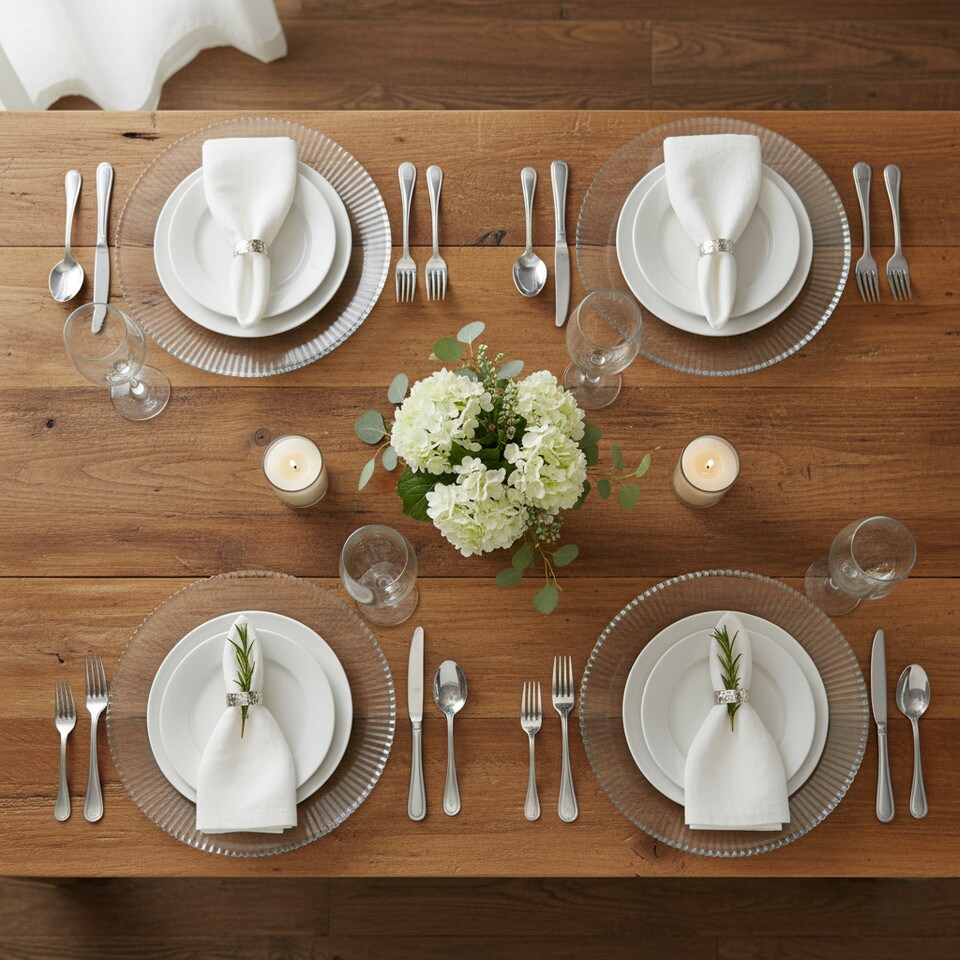 image 1 of Clear Fluted Charger Plates Silver Gold Wedding Tableware Underplates | Silver | Silver | Set of 6