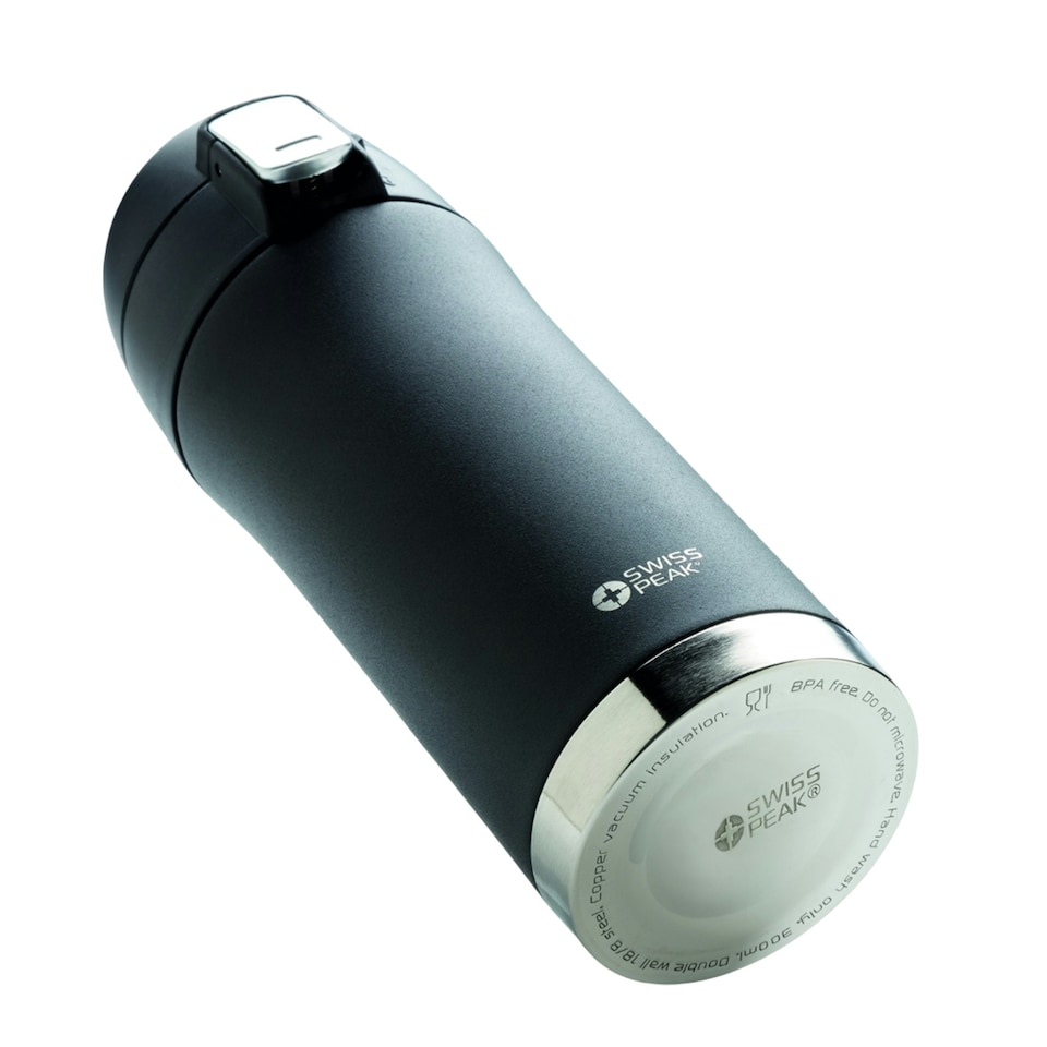 image 1 of Swiss Peak Elite Copper Vacuum Insulation 300ml Mug - Black - One Size | Black | 1