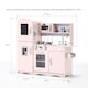 image 6 of Kidoz Signature Wooden Play Kitchen - Role Play Kitchen - Pink | Pink