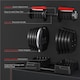 image 6 of Yaheetech 2-40KGS 2-in-1 Dumbbell Weight Set Black